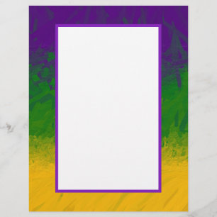 Mardi Gras Gradient Briefbogen