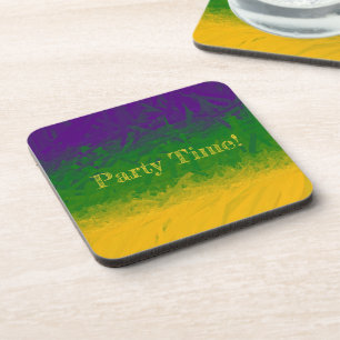 Mardi Gras Gradient Getränkeuntersetzer