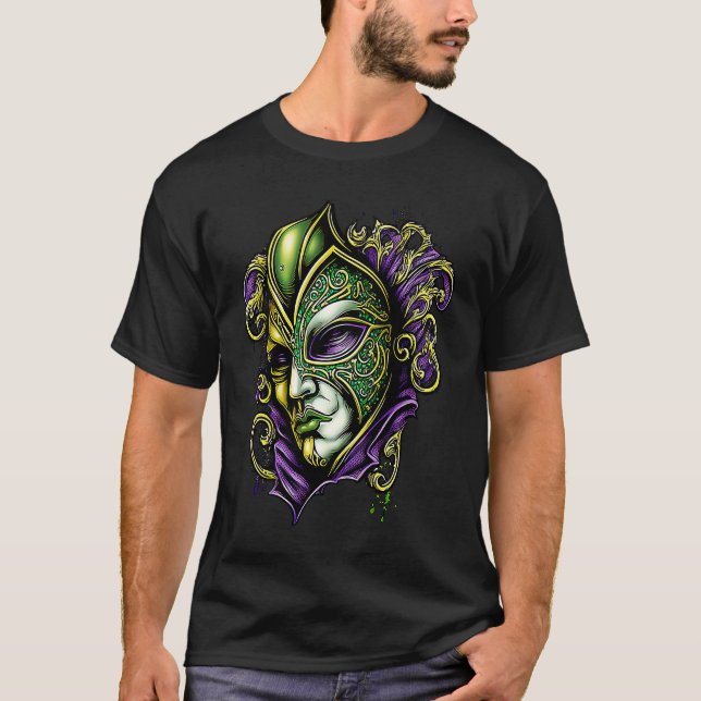 Mardi Gras Green Purple & Gold  4 T-Shirt (Vorderseite)