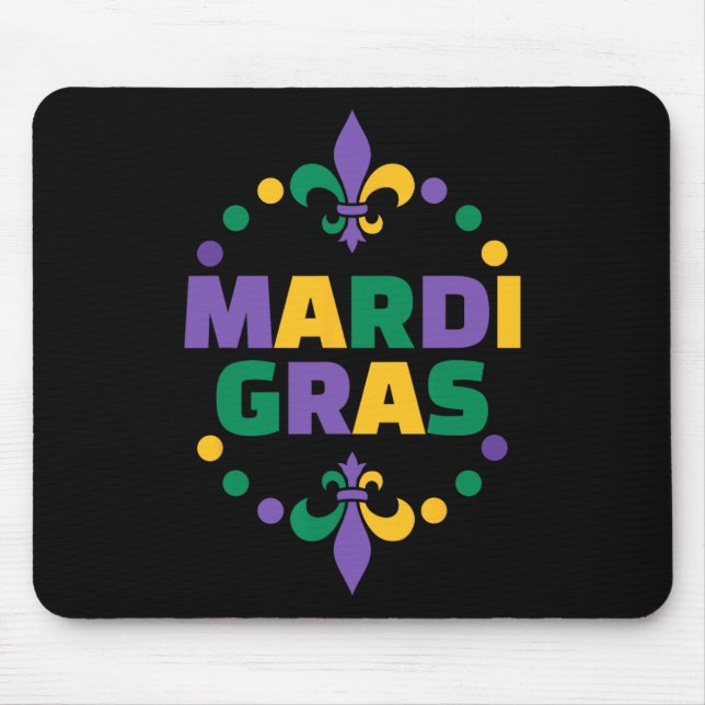 Mardi Gras Happy Mardi Gras Carnival Mousepad (Vorne)