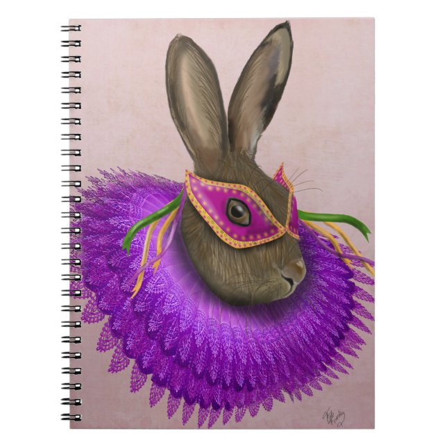 Mardi Gras Hare 4 Notizblock (Vorderseite)