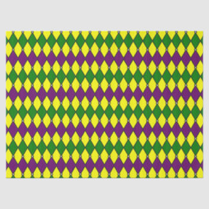 Mardi Gras Harlequin Jester Pattern Seidenpapier