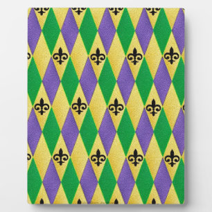 Mardi Gras Harlequin Lilie Fotoplatte