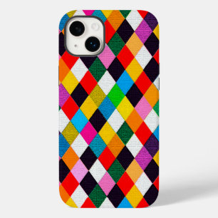 MARDI GRAS HARLEQUIN PATTERN Farbenfrohe Rhombi Case-Mate iPhone 14 Plus Hülle