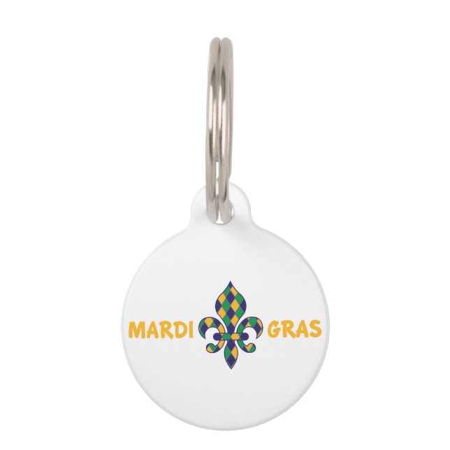 Mardi Gras Haustiermarke (Vorderseite)