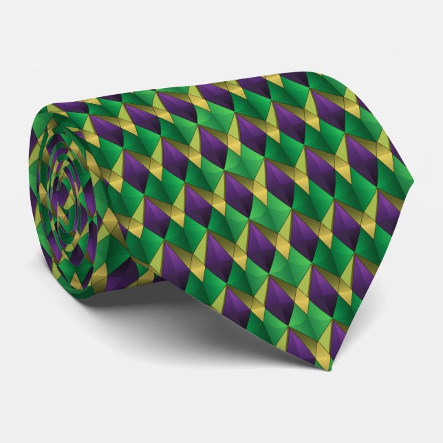 Mardi Gras Herren Krawatte  (Gerollt)