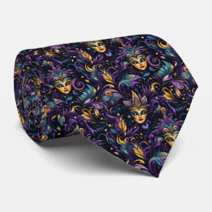 Mardi Gras Herren Krawatte
