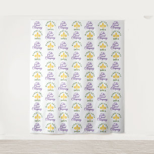 Mardi Gras   Hintergrund für Schritt und Foto wied Wandteppich