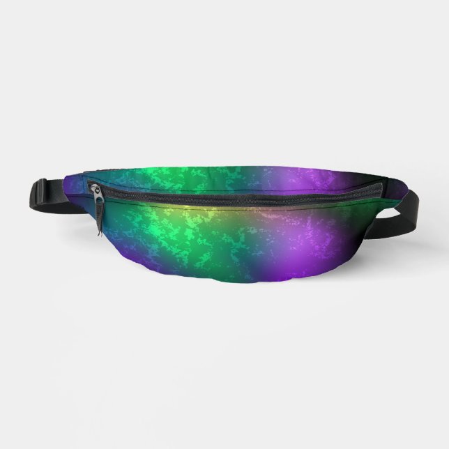 Mardi-Gras-Hintergrund mit Perlen Bauchtasche (Vorderseite)