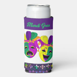 Mardi Gras Ich bin für das Party groß hier Selters Dosenkühler