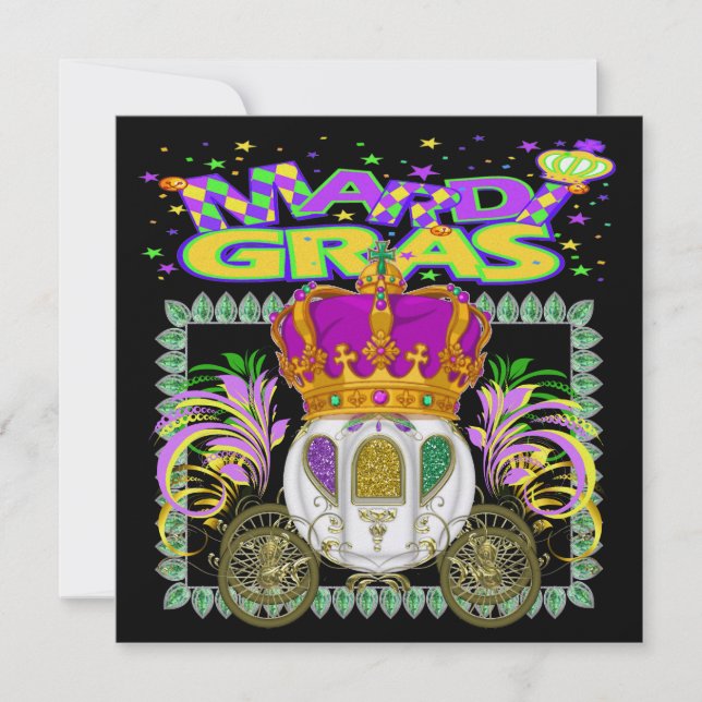 Mardi Gras - Ihre königliche Einladung (Vorderseite)