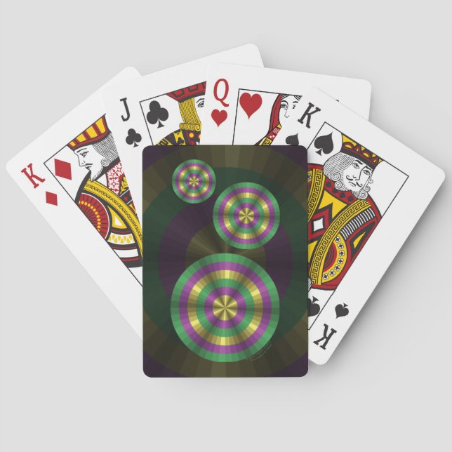 Mardi Gras Illusion Klassische Spielkarten (Rückseite)
