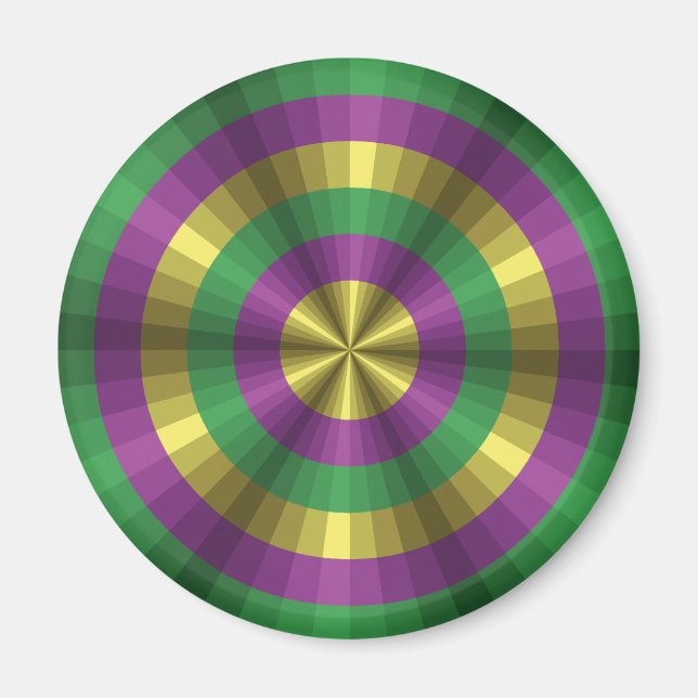 Mardi Gras Illusion Magnet (Vorne)