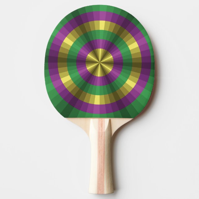 Mardi Gras Illusion Ping Pong Paddle Tischtennis Schläger (Vorderseite)