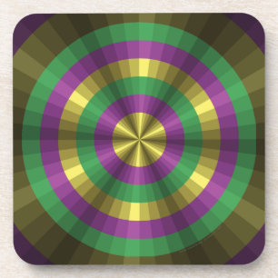 Mardi Gras Illusion Square Untersetzer