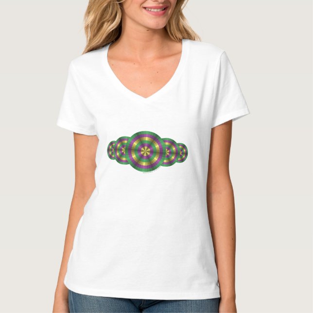 Mardi Gras Illusion Women's Light Shirt (Vorderseite)