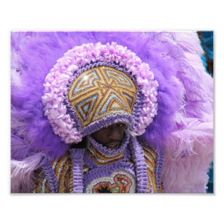 Mardi Gras Indian in New Orleans Fotodruck