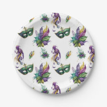 Mardi Gras Inspiriert Paper Teller