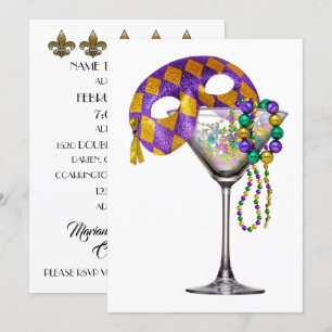 Mardi Gras - Invitation Cocktail Party