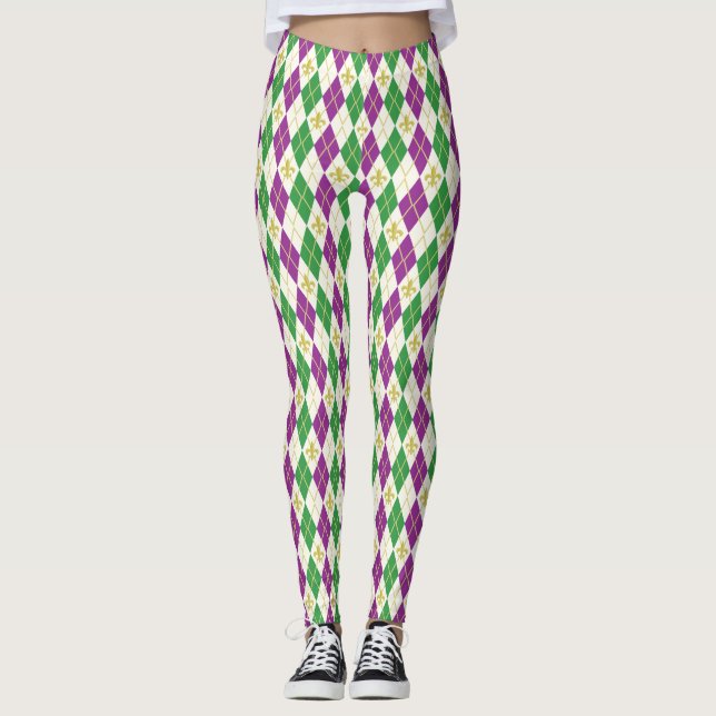 Mardi Gras Jacquard Leggings (Devant)