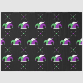 Mardi Gras Jester Hat Tissue Paper Seidenpapier