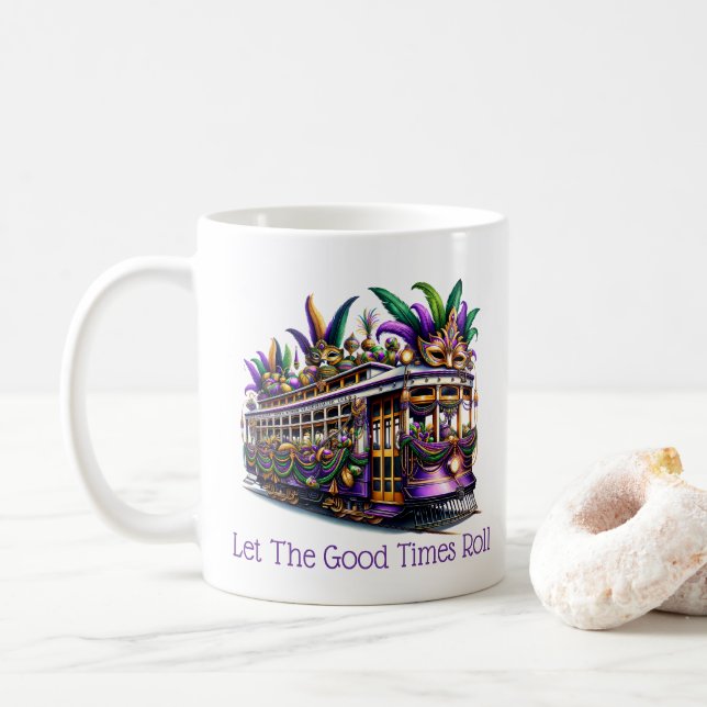 Mardi Gras  Kaffeetasse (Mit Donut)
