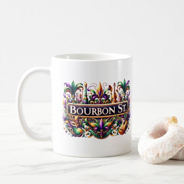 Mardi Gras  Kaffeetasse (Mit Donut)