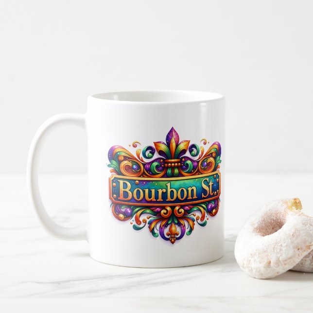 Mardi Gras  Kaffeetasse (Mit Donut)