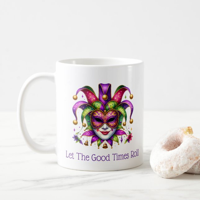 Mardi Gras  Kaffeetasse (Mit Donut)