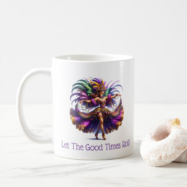 Mardi Gras  Kaffeetasse (Mit Donut)