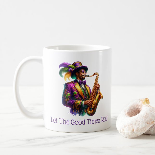 Mardi Gras  Kaffeetasse (Mit Donut)