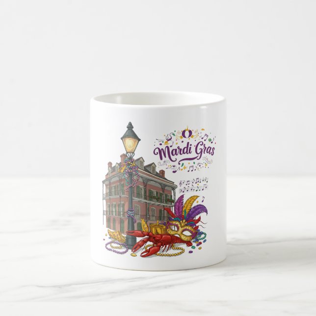 Mardi Gras Kaffeetasse (Mittel)