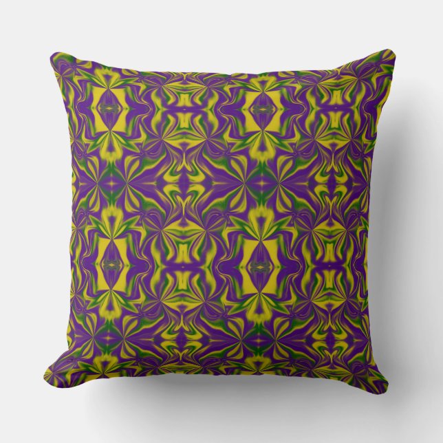 Mardi Gras Kaleidoscope Kissen (Vorderseite)