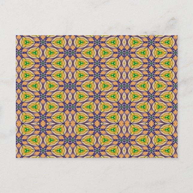 Mardi Gras Kaleidoscope Postkarte (Vorderseite)