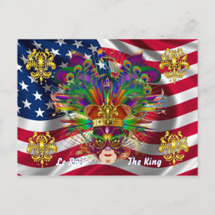 Mardi Gras Karneval Event Bitte beachten Sie die H Postkarte