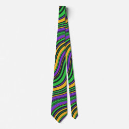 Mardi Gras Karneval Lila Gold und Green Krawatte