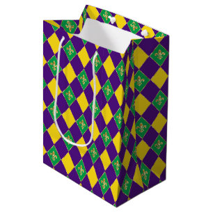 Mardi Gras Karneval Lilie Diamond Decke Mittlere Geschenktüte