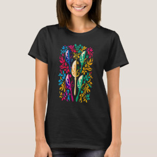 Mardi Gras Karnevalsumzug mit Perlenparty und Mask T-Shirt