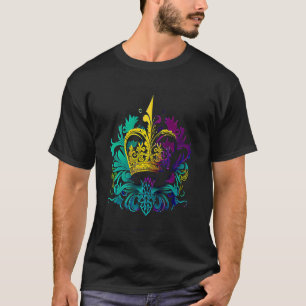 Mardi Gras Karnevalsumzug mit Perlenparty und Mask T-Shirt