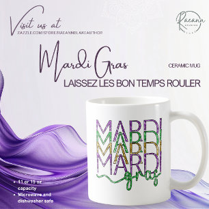 Mardi Gras Keramik Tasse