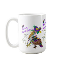 Mardi Gras Keramikparty-Kaffeetasse