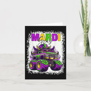 Mardi Gras Kids Outfit Monster Truck 2025 Kleinkin Karte