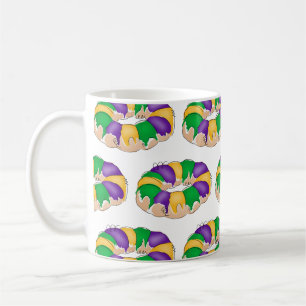 Mardi Gras King Cake Tasse
