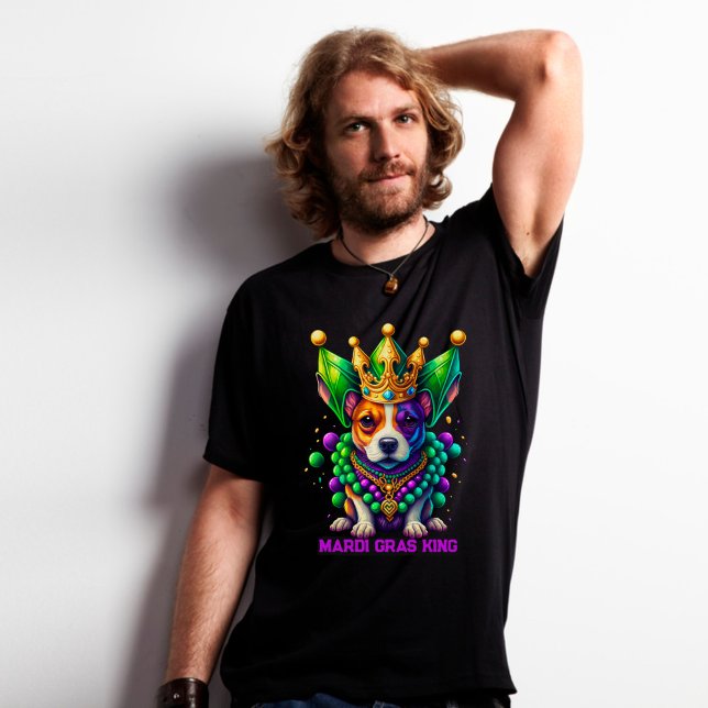 Mardi Gras King Dog T-Shirt (Von Creator hochgeladen)