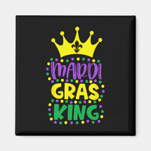 Mardi Gras King Mens Mardi Gras Magnet