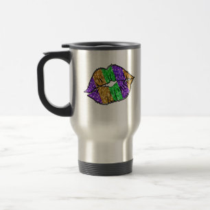 Mardi Gras Kiss Travel Mug Reisebecher