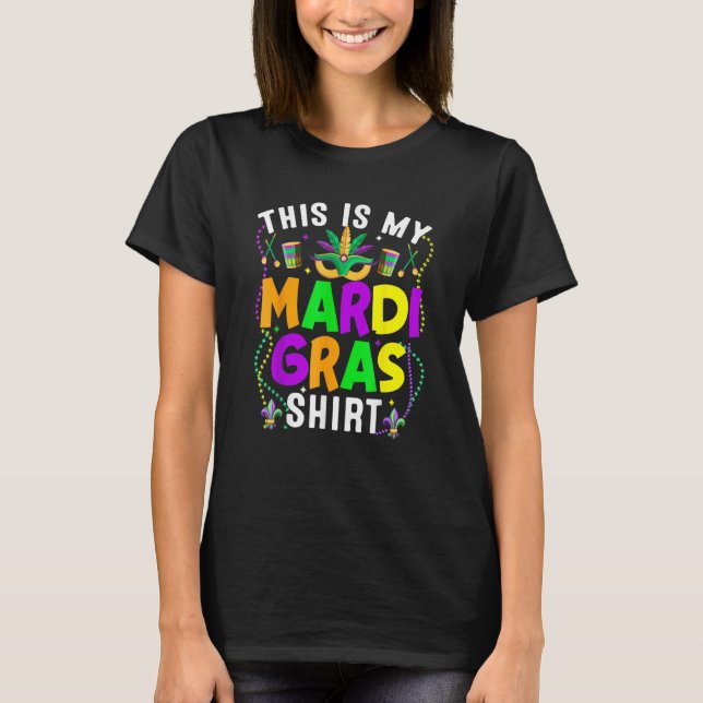 Mardi Gras Kleidung für Männer Kinder bis T-Shirt (Vorderseite)