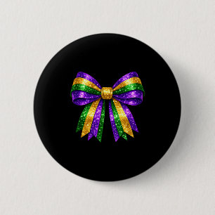 Mardi Gras kokette Schleifenparade Party-Stimmung  Button