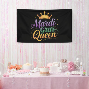 Mardi Gras Königinnen Umzug Kostüm Party  Banner
