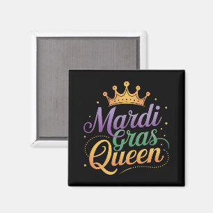 Mardi Gras Königinnen Umzug Kostüm Party  Magnet